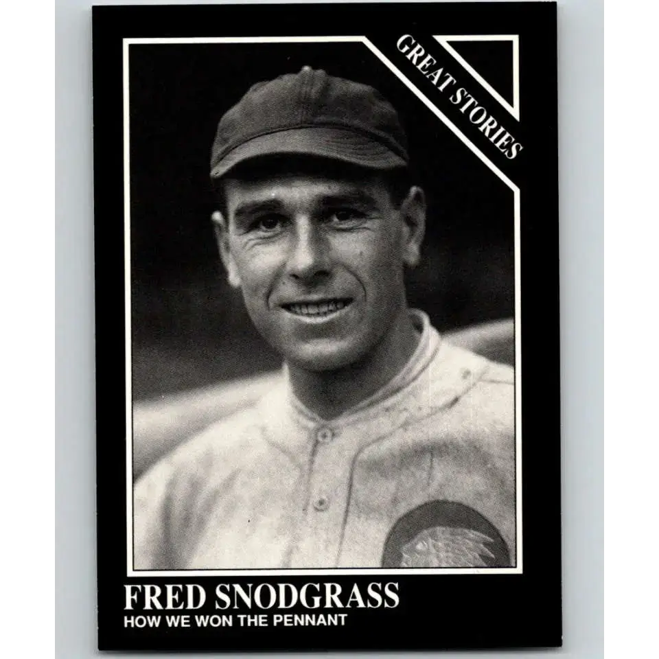 1991 Conlon Collection #168 Fred Snodgrass EX Excellent Boston Braves Baseball Card - Baseball Card Single