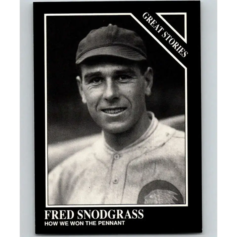 1991 Conlon Collection #168 Fred Snodgrass EX Excellent Boston Braves Baseball Card - Baseball Card Single