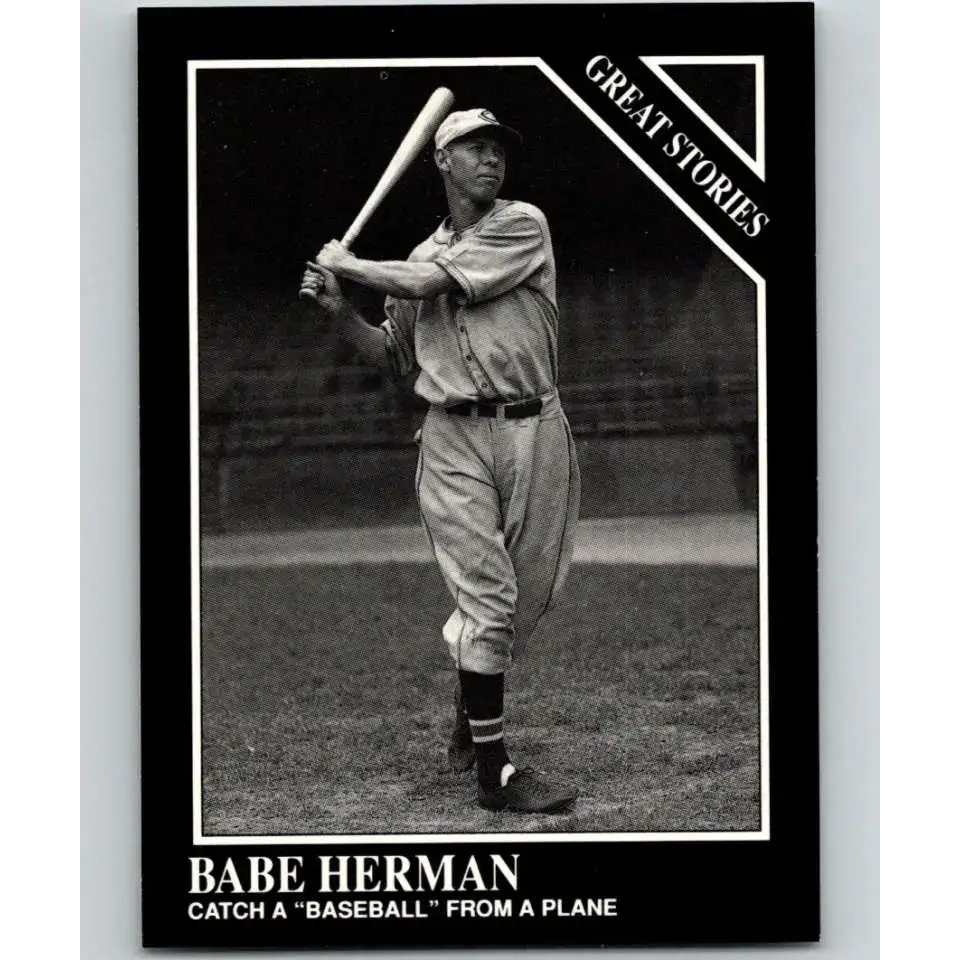 1991 Conlon Collection #169 Babe Herman EX Excellent Cincinnati Reds Baseball Card - Baseball Card Single
