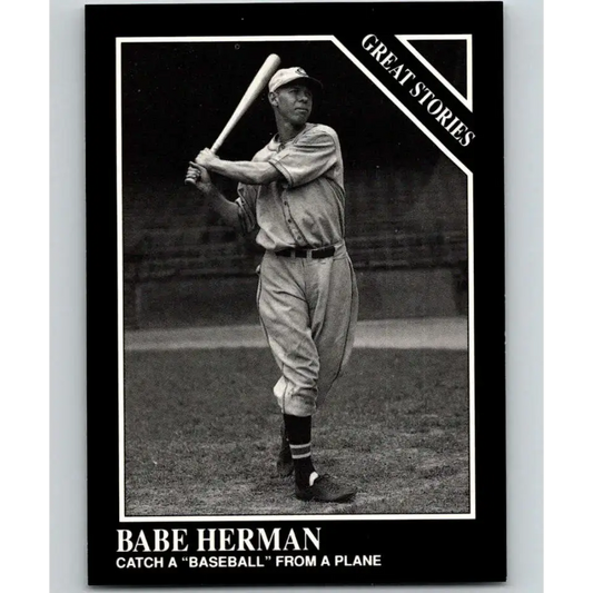 1991 Conlon Collection #169 Babe Herman EX Excellent Cincinnati Reds Baseball Card - Baseball Card Single