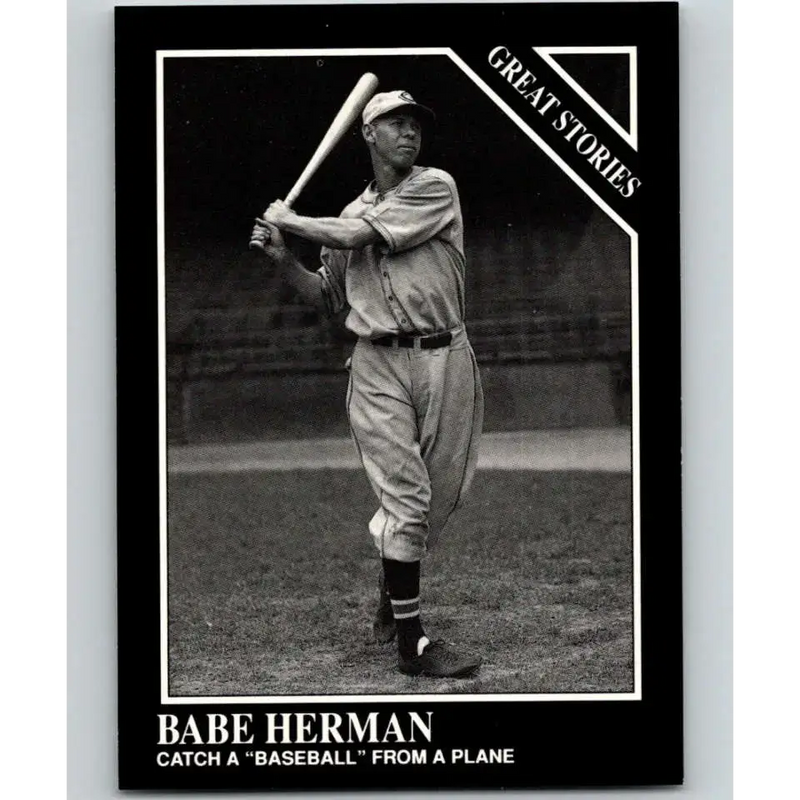 1991 Conlon Collection #169 Babe Herman EX Excellent Cincinnati Reds Baseball Card - Baseball Card Single