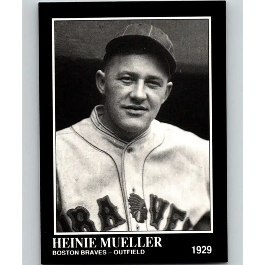 1991 Conlon Collection #179 Heinie Mueller EX Excellent Boston Braves Baseball Card - Baseball Card Single