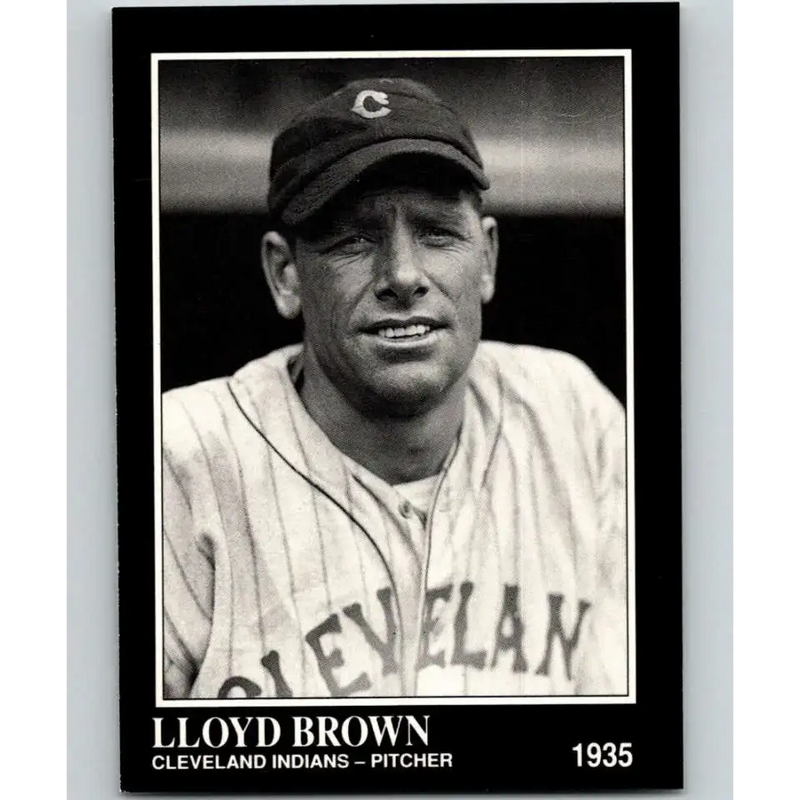 1991 Conlon Collection #181 Lloyd Brown EX Excellent Cleveland Indians Baseball Card - Baseball Card Single