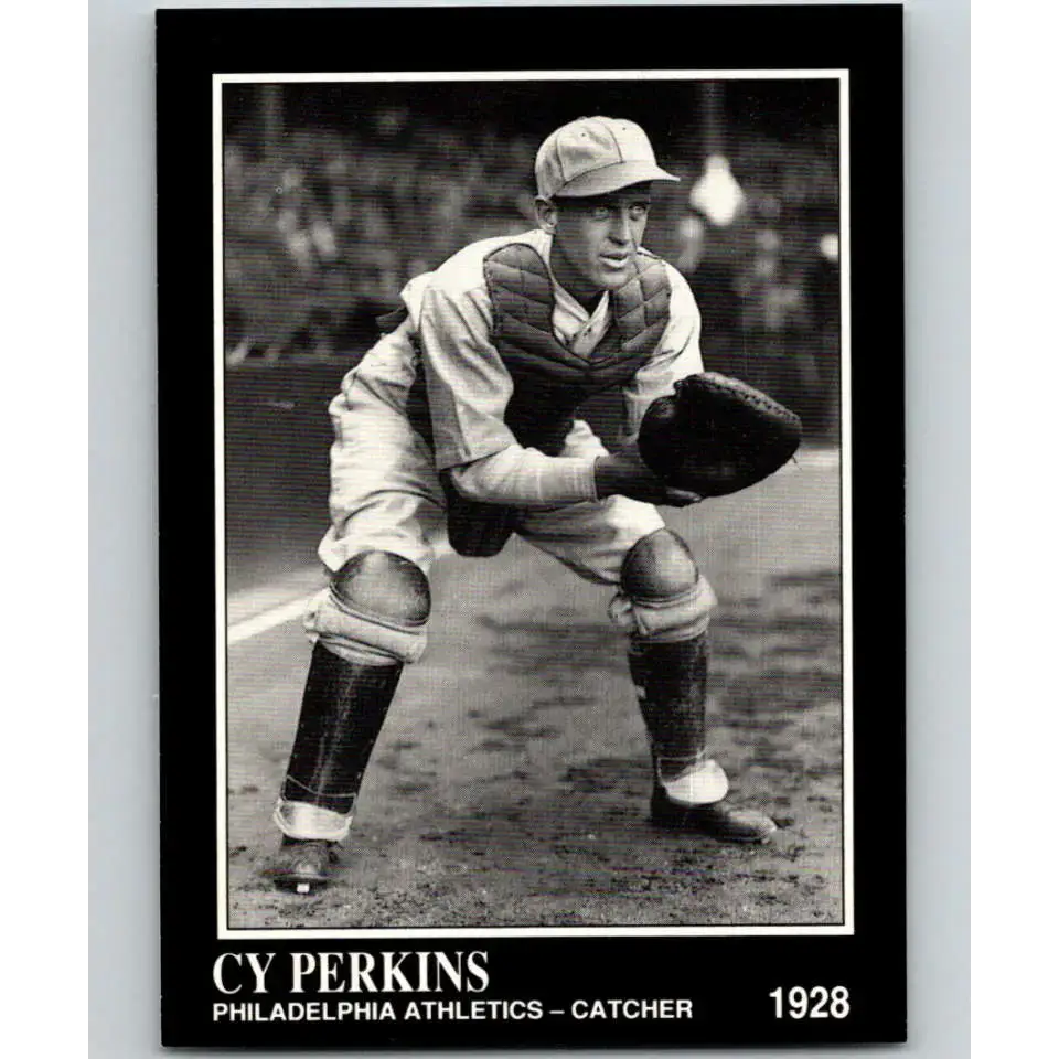 1991 Conlon Collection #185 Cy Perkins EX Excellent Philadelphia Athletics Baseball Card - Baseball Card Single