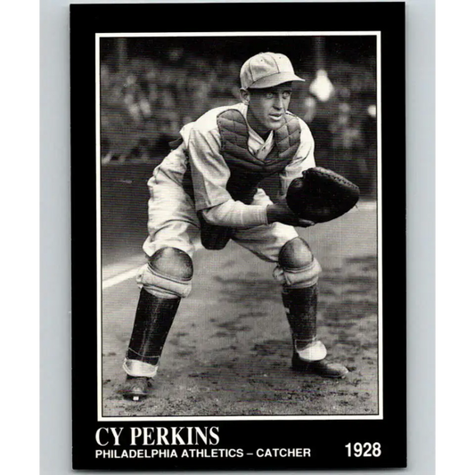 1991 Conlon Collection #185 Cy Perkins EX Excellent Philadelphia Athletics Baseball Card - Baseball Card Single