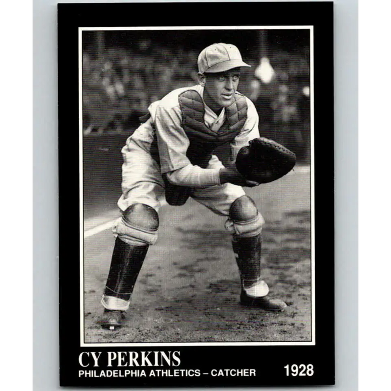 1991 Conlon Collection #185 Cy Perkins EX Excellent Philadelphia Athletics Baseball Card - Baseball Card Single