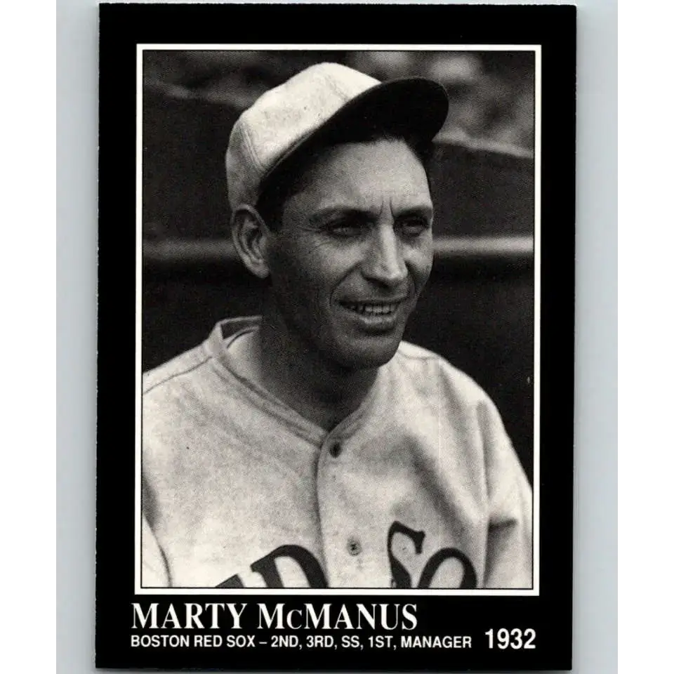 1991 Conlon Collection #189 Marty McManus EX Excellent Boston Red Sox Baseball Card - Baseball Card Single