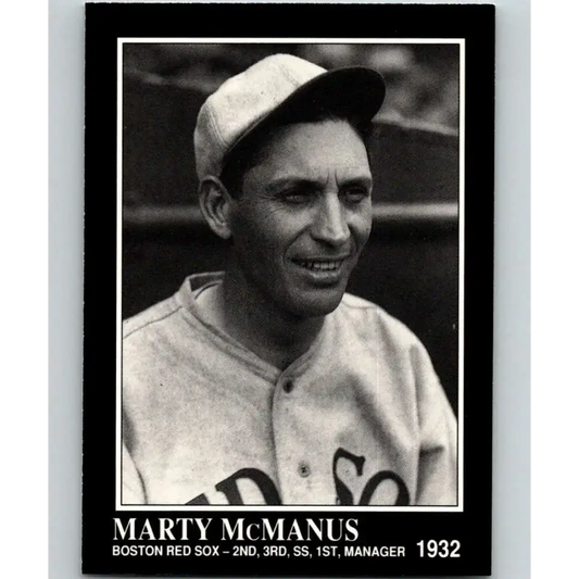 1991 Conlon Collection #189 Marty McManus EX Excellent Boston Red Sox Baseball Card - Baseball Card Single