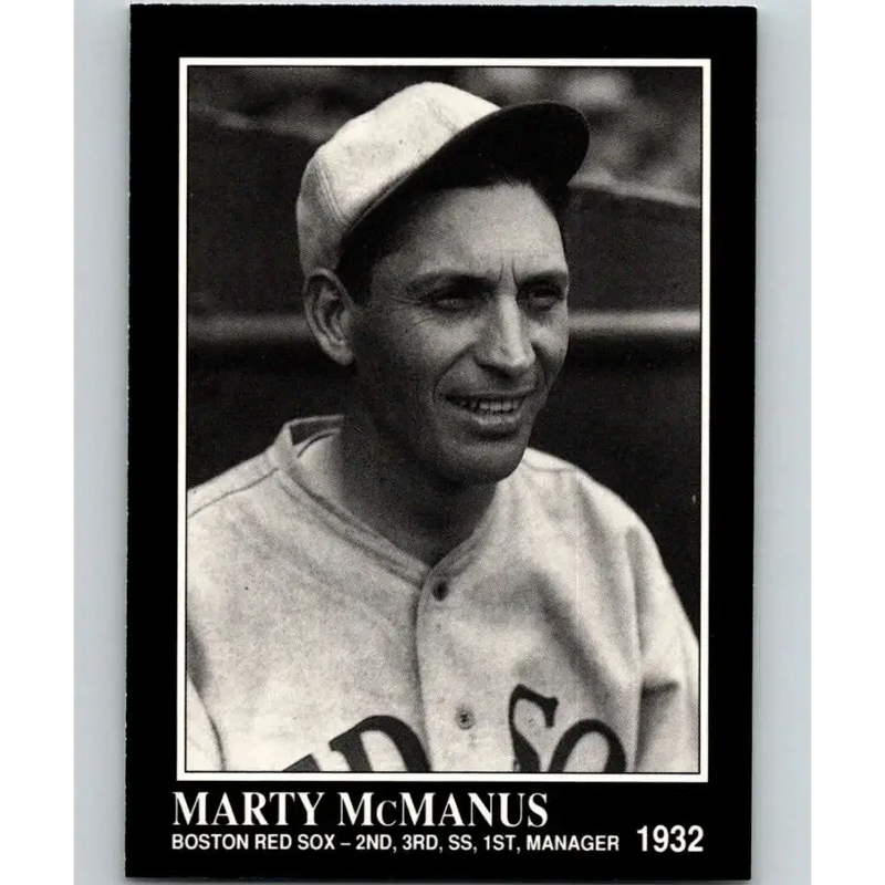 1991 Conlon Collection #189 Marty McManus EX Excellent Boston Red Sox Baseball Card - Baseball Card Single