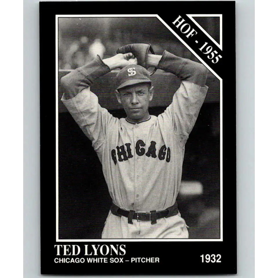1991 Conlon Collection #19 Ted Lyons EX Excellent Chicago White Sox Baseball Card - Baseball Card Single