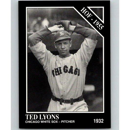 1991 Conlon Collection #19 Ted Lyons EX Excellent Chicago White Sox Baseball Card - Baseball Card Single