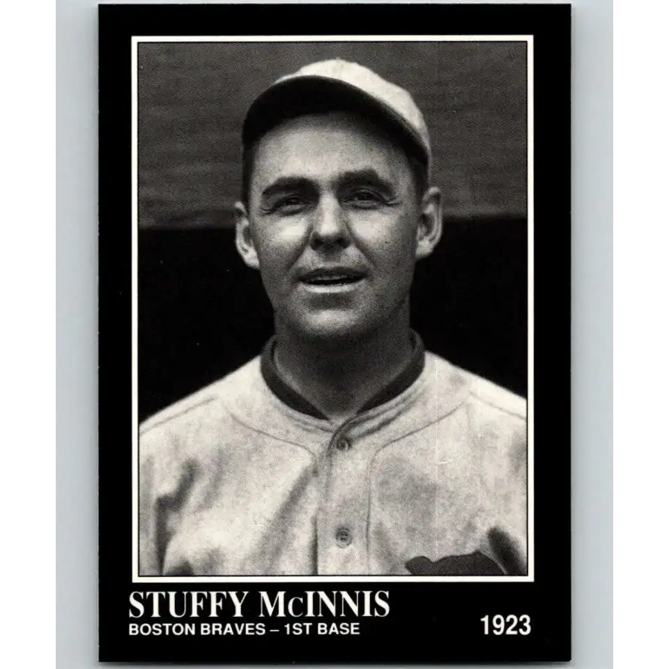 1991 Conlon Collection #191 Stuffy McInnis EX Excellent Boston Braves Baseball Card - Baseball Card Single