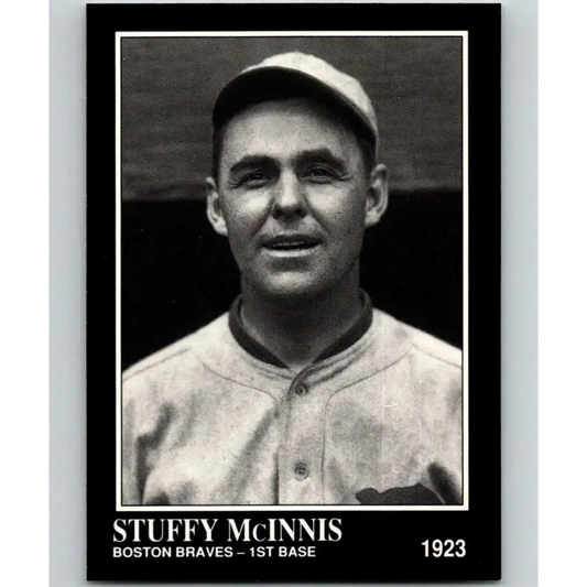 1991 Conlon Collection #191 Stuffy McInnis EX Excellent Boston Braves Baseball Card - Baseball Card Single