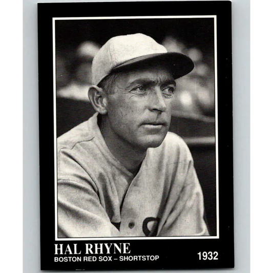 1991 Conlon Collection #195 Hal Rhyne EX Excellent Boston Red Sox Baseball Card - Baseball Card Single