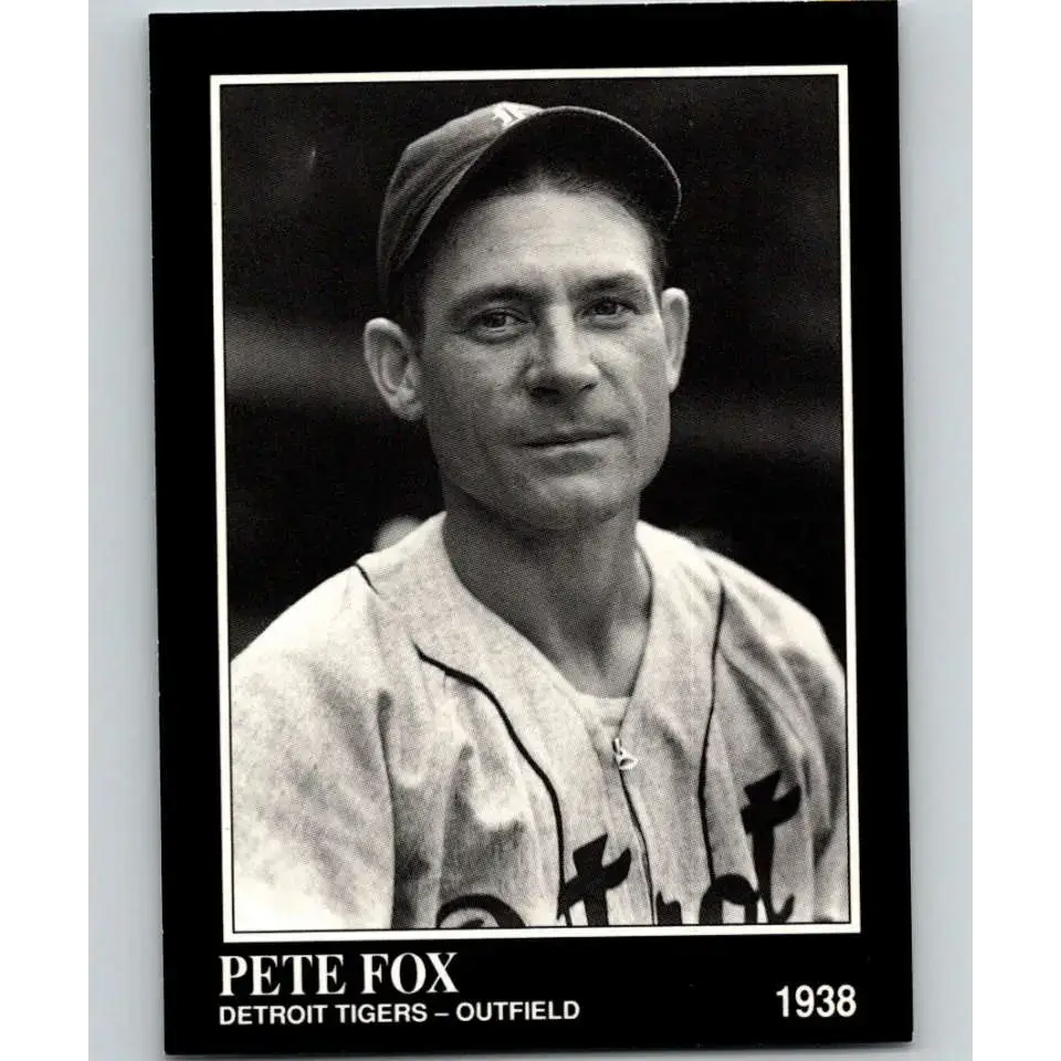 1991 Conlon Collection #197 Pete Fox EX Excellent Detroit Tigers Baseball Card - Baseball Card Single