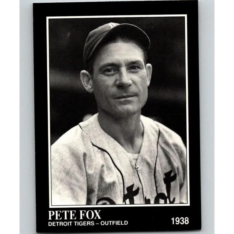 1991 Conlon Collection #197 Pete Fox EX Excellent Detroit Tigers Baseball Card - Baseball Card Single