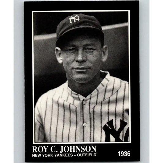 1991 Conlon Collection #199 Roy Johnson EX Excellent New York Yankees Baseball Card - Baseball Card Single