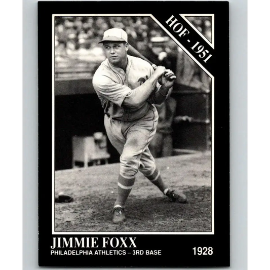 1991 Conlon Collection #2 Jimmie Foxx EX Excellent Philadelphia Athletics Baseball Card - Baseball Card Single