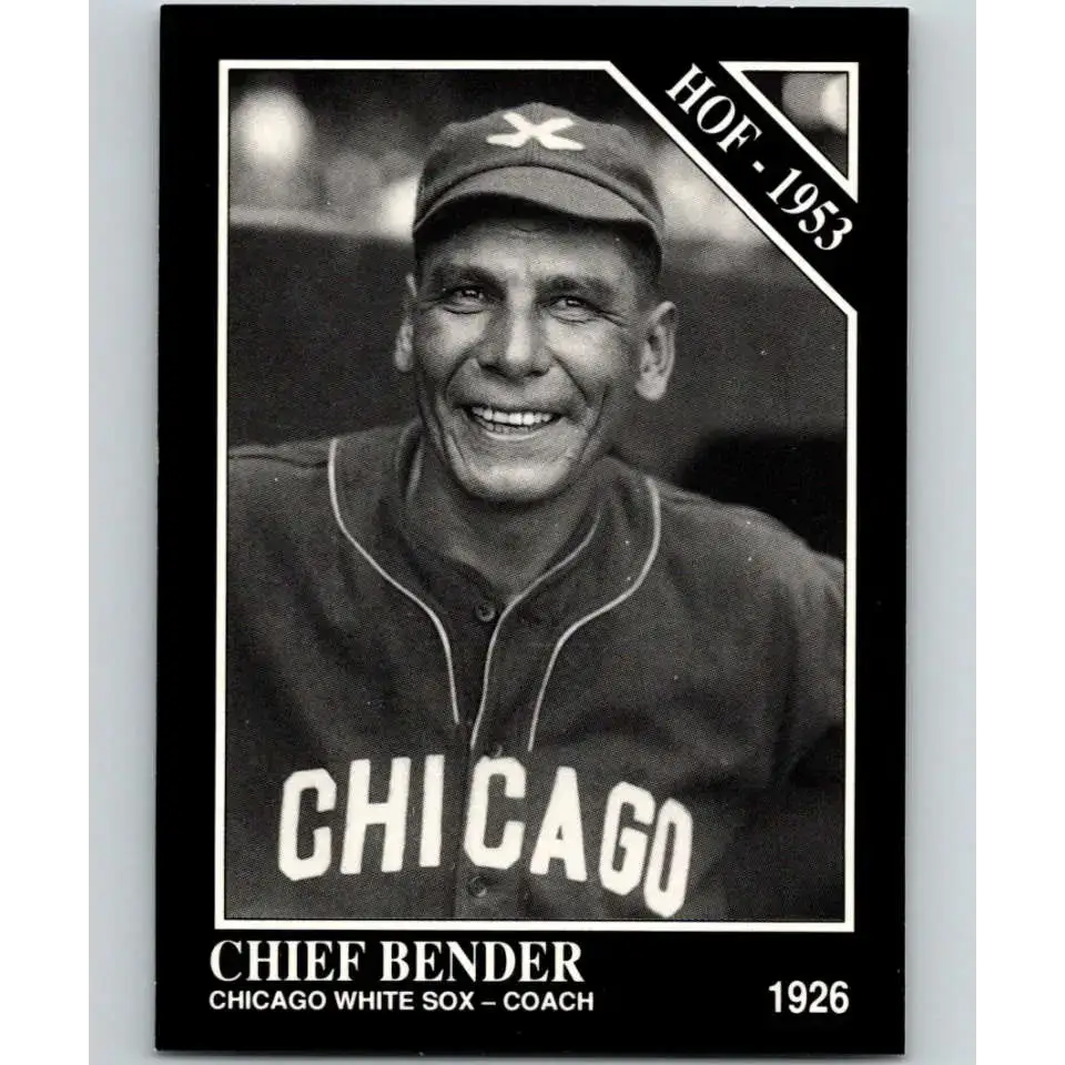 1991 Conlon Collection #20 Chief Bender EX Excellent Chicago White Sox Baseball Card - Baseball Card Single