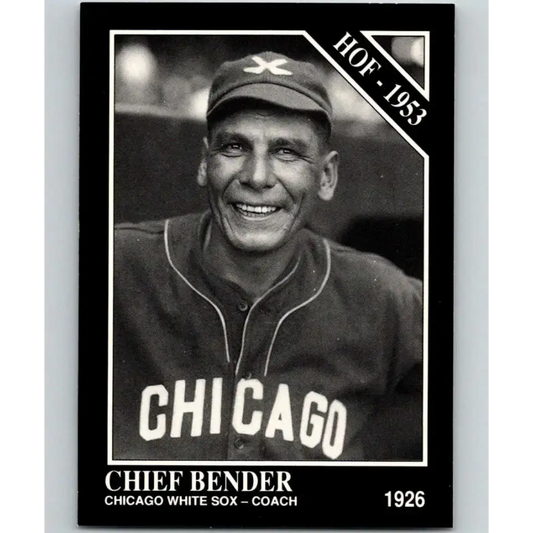 1991 Conlon Collection #20 Chief Bender EX Excellent Chicago White Sox Baseball Card - Baseball Card Single
