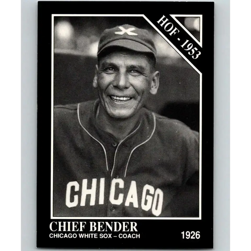 1991 Conlon Collection #20 Chief Bender EX Excellent Chicago White Sox Baseball Card - Baseball Card Single