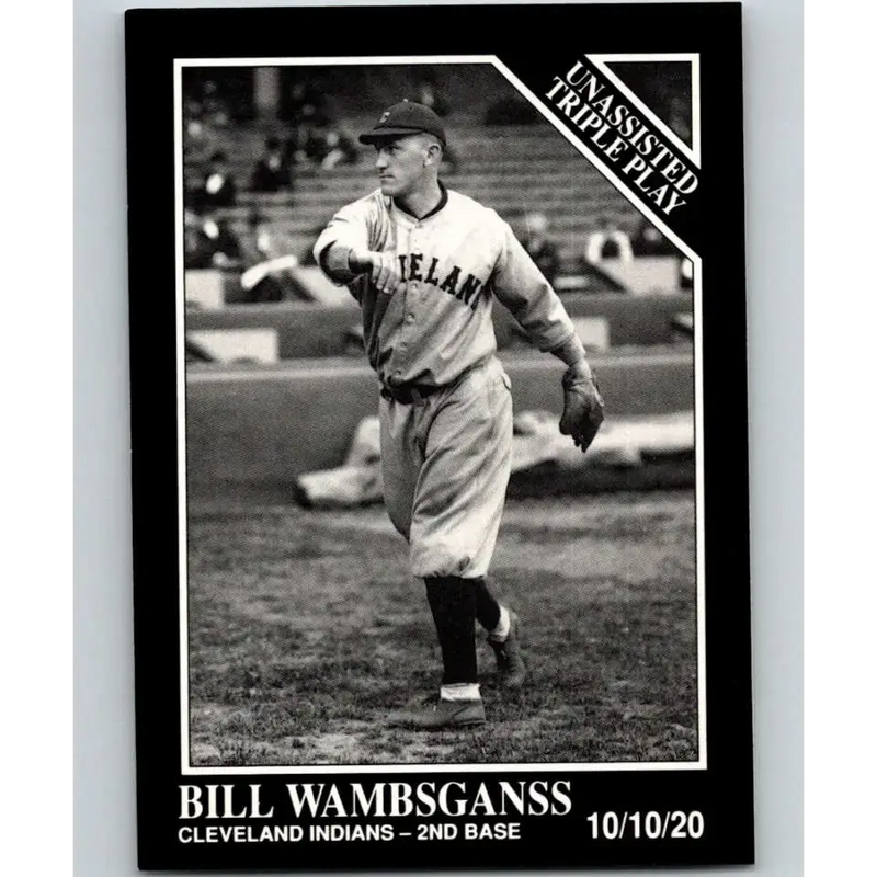 1991 Conlon Collection #200 Bill Wambsganss EX Excellent Cleveland Indians Baseball Card - Baseball Card Single