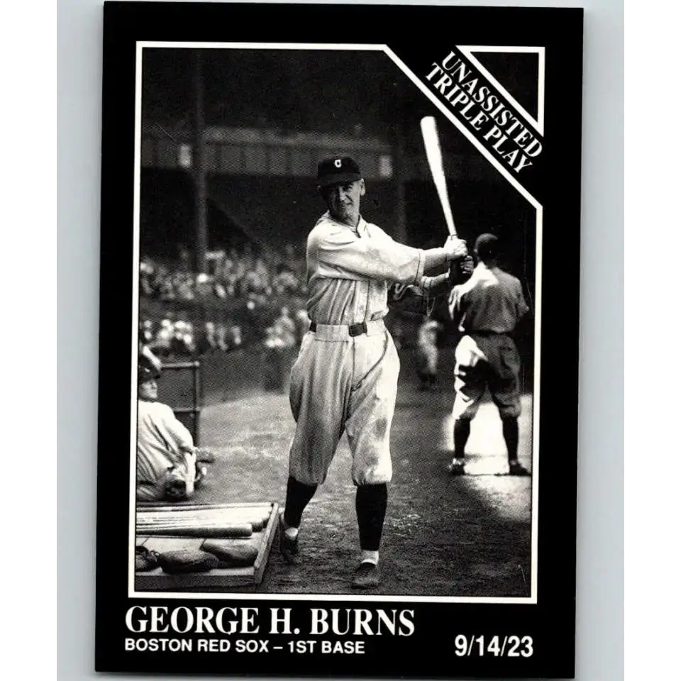 1991 Conlon Collection #201 George Burns EX Excellent Boston Red Sox Baseball Card - Baseball Card Single