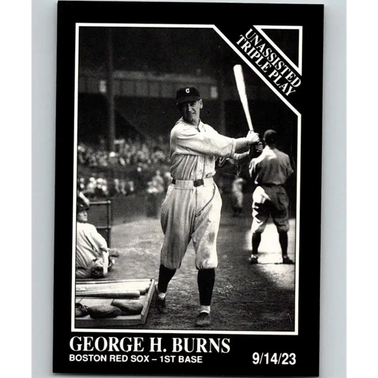 1991 Conlon Collection #201 George Burns EX Excellent Boston Red Sox Baseball Card - Baseball Card Single