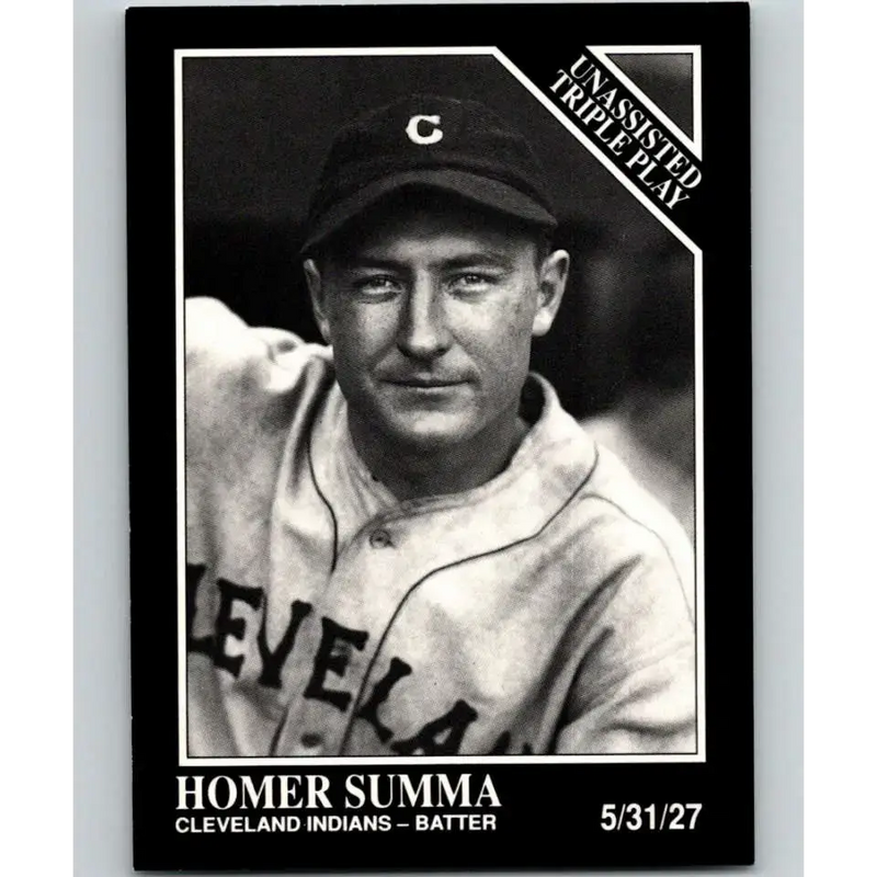 1991 Conlon Collection #205 Homer Summa EX Excellent Cleveland Indians Baseball Card - Baseball Card Single