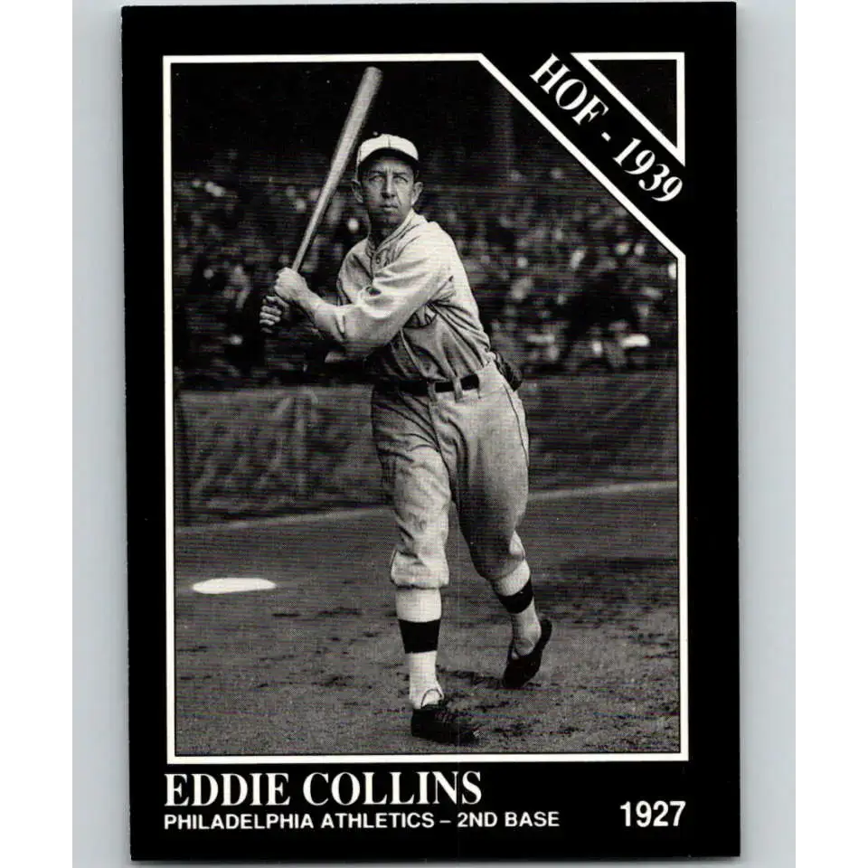 1991 Conlon Collection #21 Eddie Collins EX Excellent Philadelphia Athletics Baseball Card - Baseball Card Single