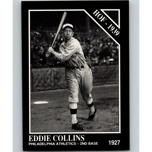 1991 Conlon Collection #21 Eddie Collins EX Excellent Philadelphia Athletics Baseball Card - Baseball Card Single