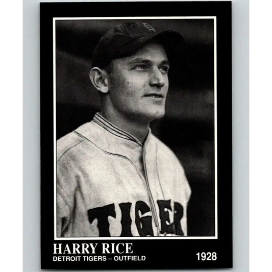 1991 Conlon Collection #216 Harry Rice EX Excellent Detroit Tigers Baseball Card - Baseball Card Single
