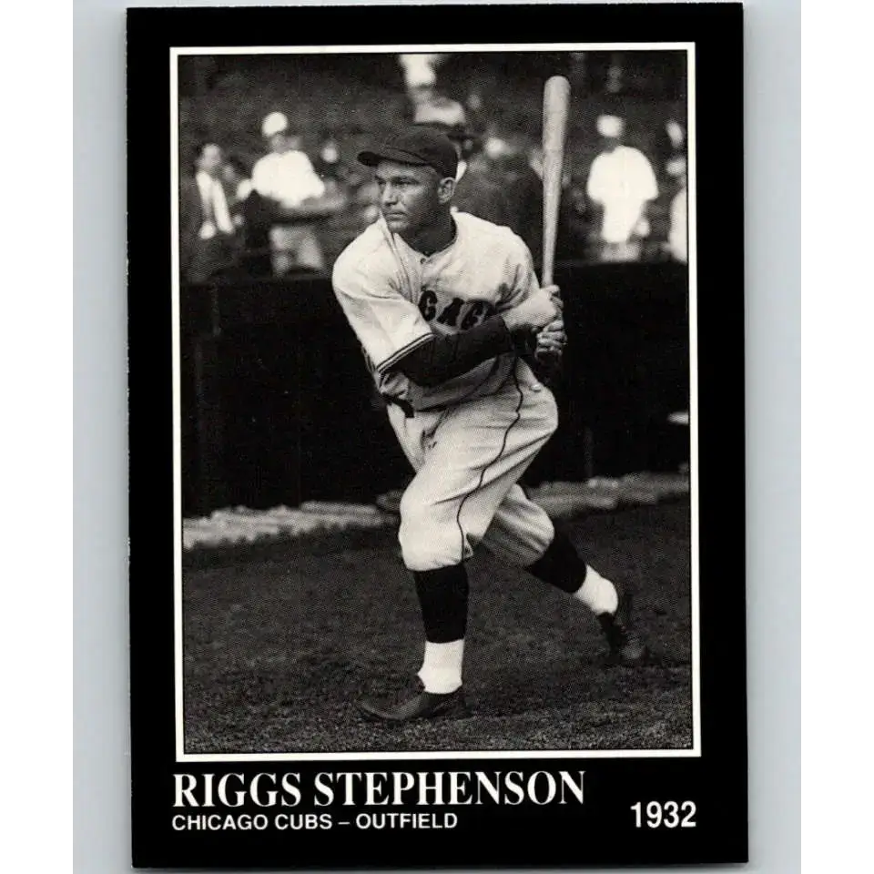 1991 Conlon Collection #218 Riggs Stephenson EX Excellent Chicago Cubs Baseball Card - Baseball Card Single