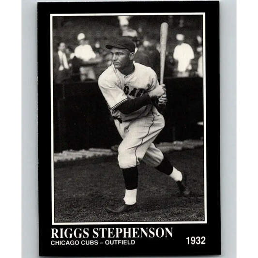 1991 Conlon Collection #218 Riggs Stephenson EX Excellent Chicago Cubs Baseball Card - Baseball Card Single