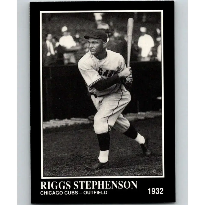 1991 Conlon Collection #218 Riggs Stephenson EX Excellent Chicago Cubs Baseball Card - Baseball Card Single