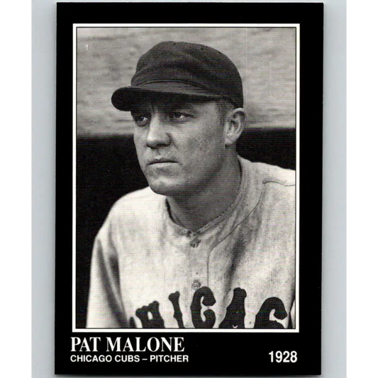 1991 Conlon Collection #219 Pat Malone EX Excellent Chicago Cubs Baseball Card - Baseball Card Single