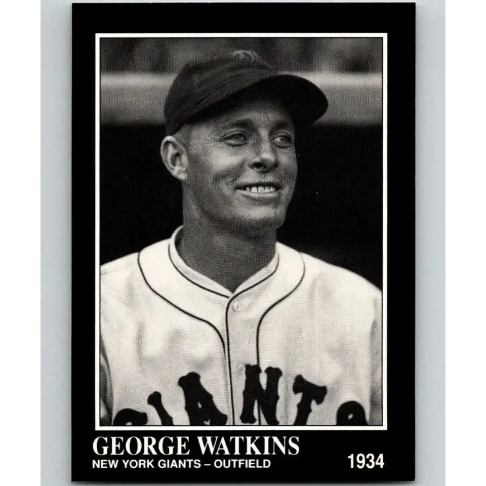 1991 Conlon Collection #222 George Watkins EX Excellent New York Giants Baseball Card - Baseball Card Single