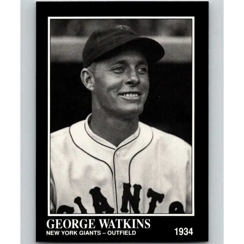 1991 Conlon Collection #222 George Watkins EX Excellent New York Giants Baseball Card - Baseball Card Single