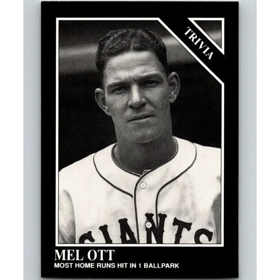 1991 Conlon Collection #225 Mel Ott EX Excellent New York Giants Baseball Card - Baseball Card Single