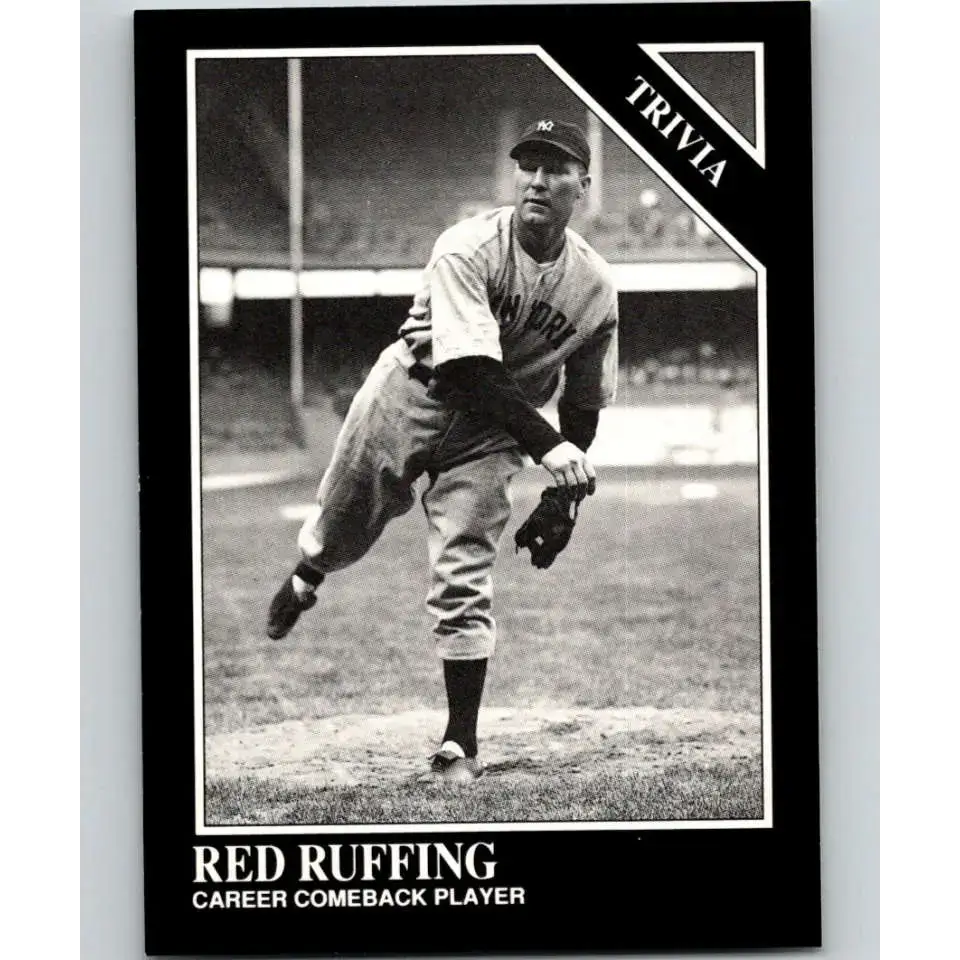 1991 Conlon Collection #227 Red Ruffing EX Excellent New York Yankees Baseball Card - Baseball Card Single