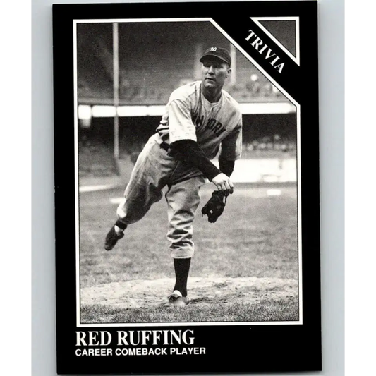 1991 Conlon Collection #227 Red Ruffing EX Excellent New York Yankees Baseball Card - Baseball Card Single