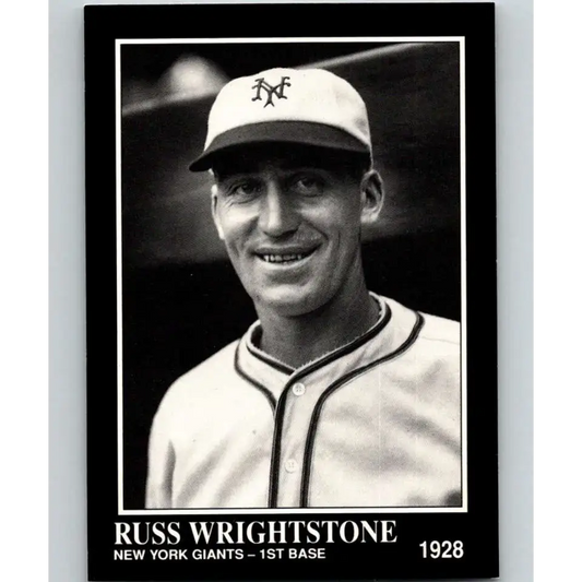 1991 Conlon Collection #238 Russ Wrightstone EX Excellent New York Giants Baseball Card - Baseball Card Single