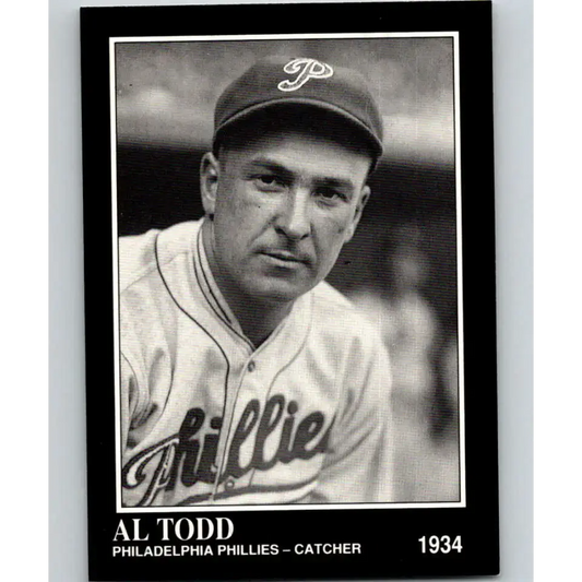 1991 Conlon Collection #239 Al Todd EX Excellent Philadelphia Phillies Baseball Card - Baseball Card Single
