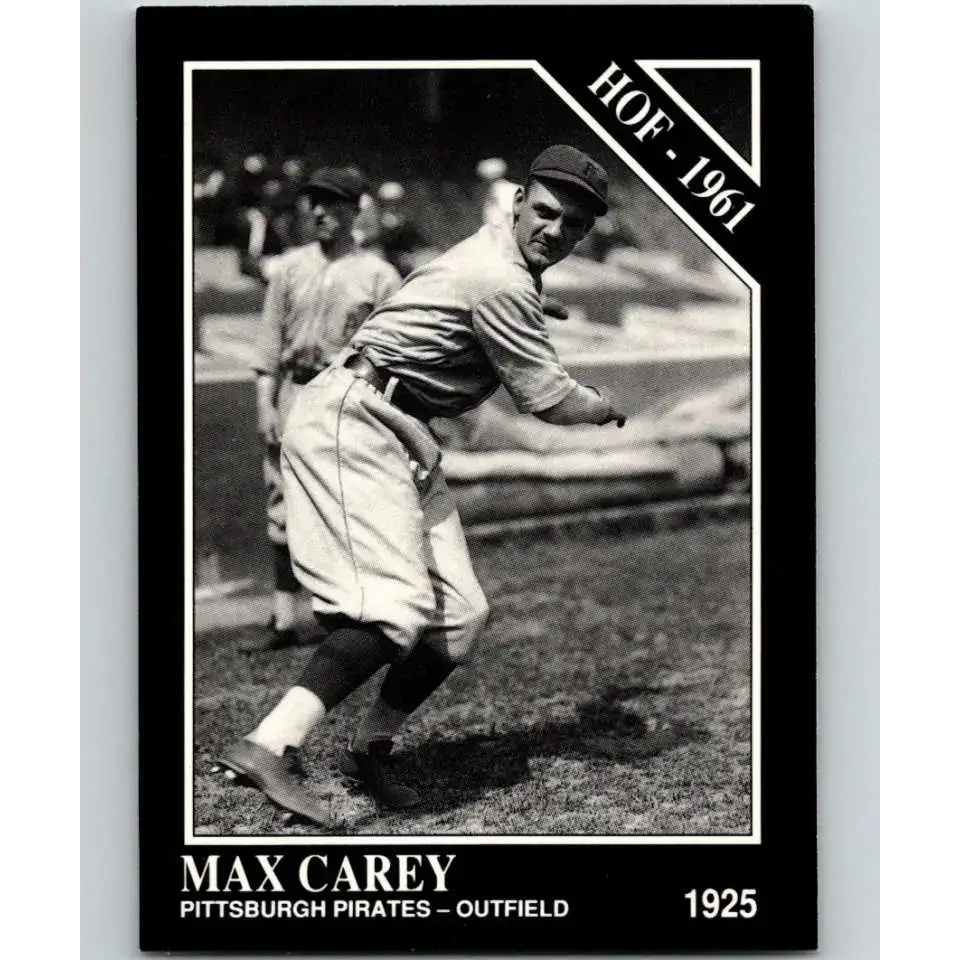 1991 Conlon Collection #24 Max Carey EX Excellent Pittsburgh Pirates Baseball Card - Baseball Card Single