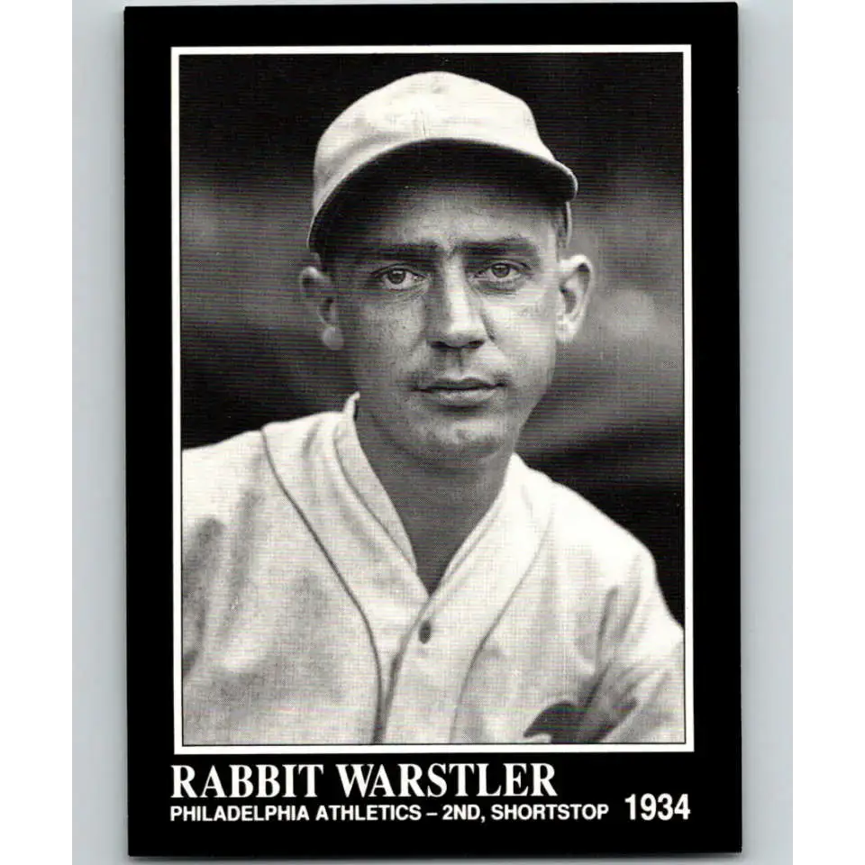 1991 Conlon Collection #240 Rabbit Warstler EX Excellent Philadelphia Athletics Baseball Card - Baseball Card Single