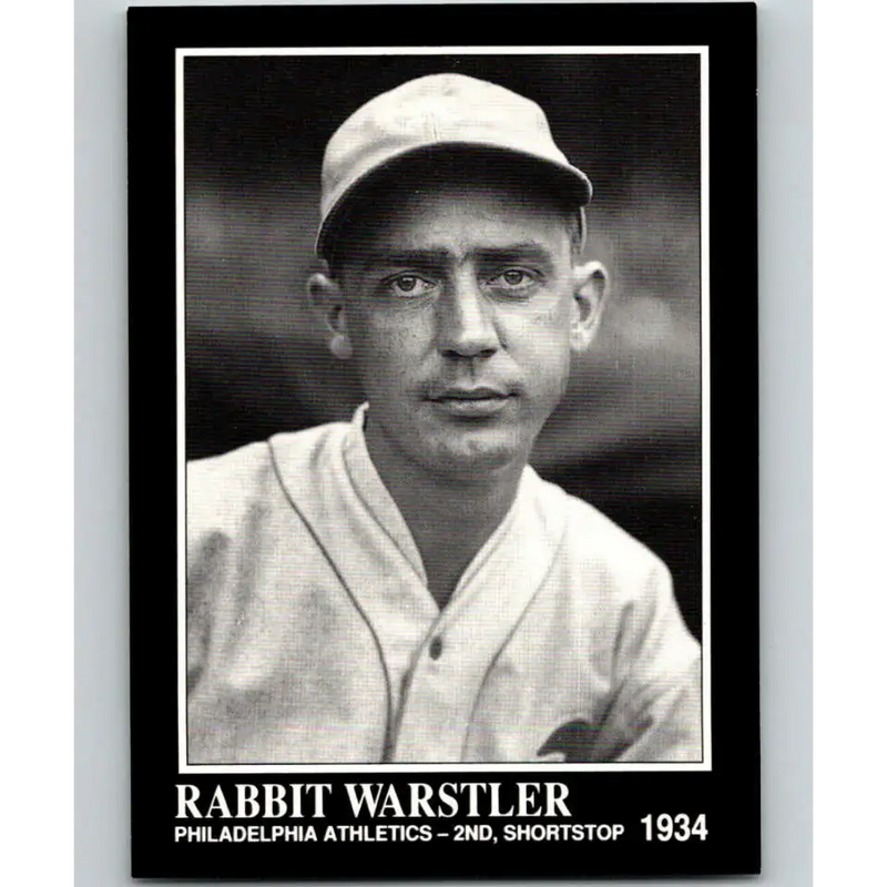 1991 Conlon Collection #240 Rabbit Warstler EX Excellent Philadelphia Athletics Baseball Card - Baseball Card Single