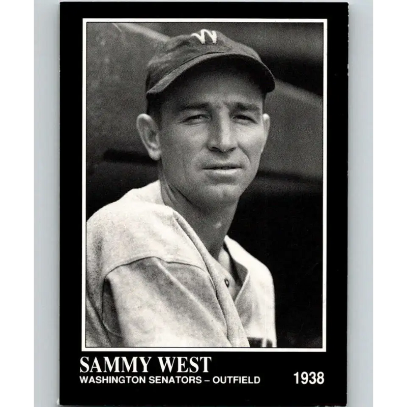 1991 Conlon Collection #241 Sammy West EX Excellent Washington Senators Baseball Card - Baseball Card Single