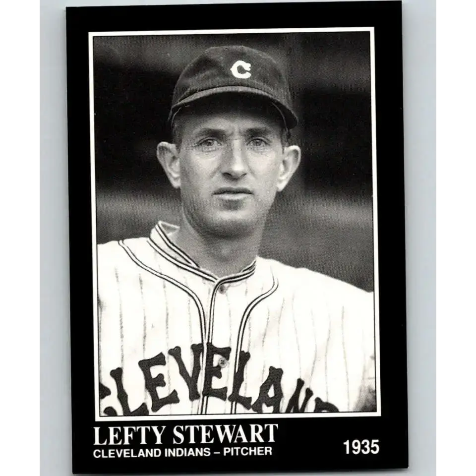 1991 Conlon Collection #243 Lefty Stewart EX Excellent Cleveland Indians Baseball Card - Baseball Card Single