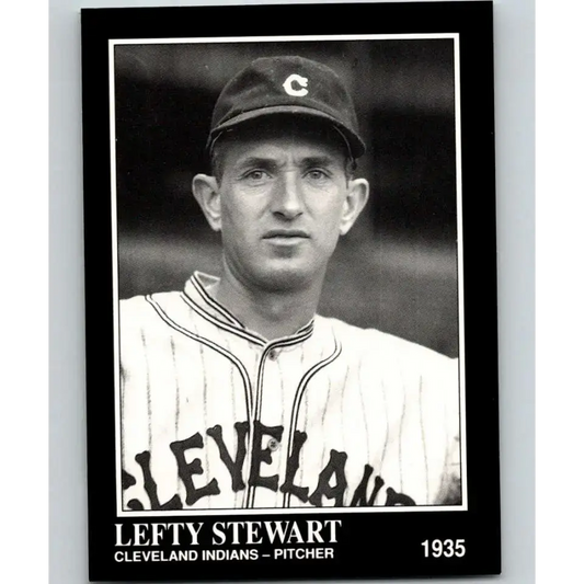 1991 Conlon Collection #243 Lefty Stewart EX Excellent Cleveland Indians Baseball Card - Baseball Card Single