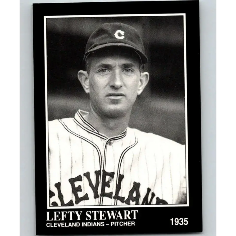 1991 Conlon Collection #243 Lefty Stewart EX Excellent Cleveland Indians Baseball Card - Baseball Card Single